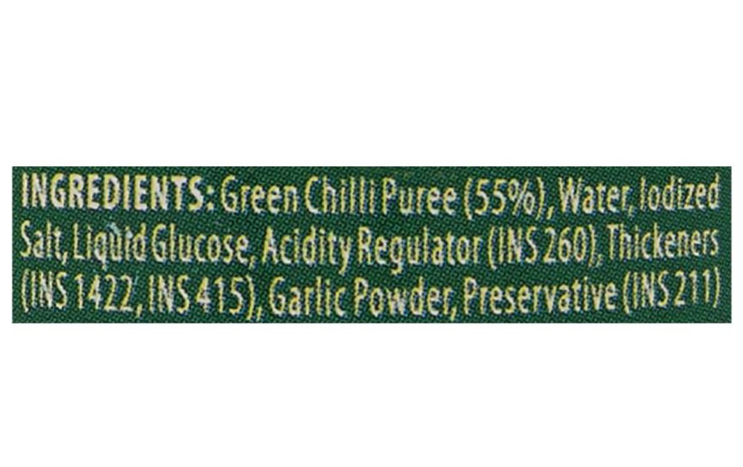 Del Monte Green Chilli Sauce    Glass Bottle  190 grams